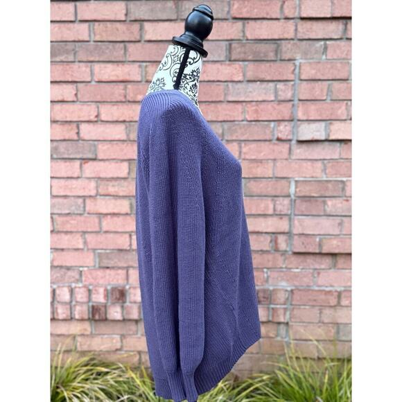 NWT Athleta Women's Blue/Purple Tunic Length Sweater Large - Picture 2 of 7